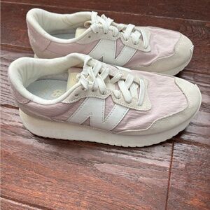New Balance Pink and White Women's Shoes